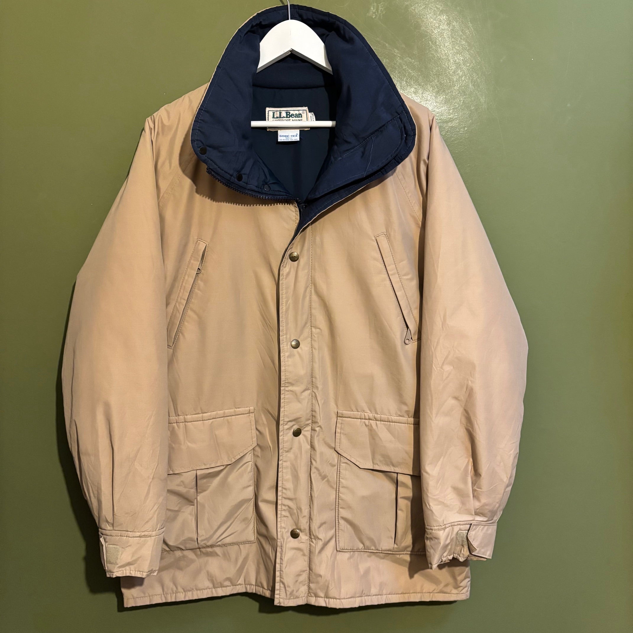Vintage Made in the USA Maine Warden Parka, Tan (L