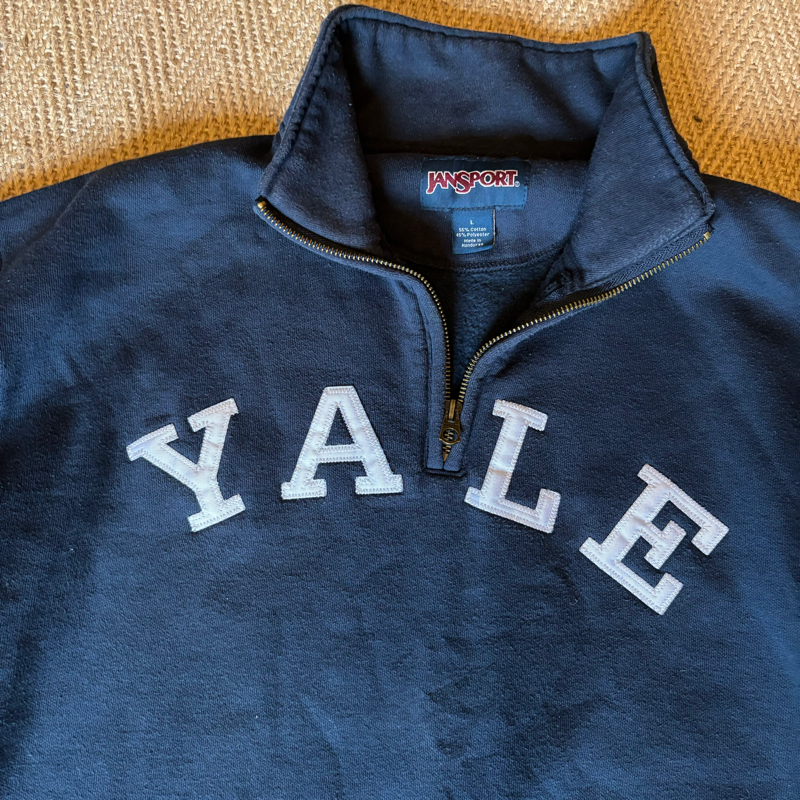 Vintage Jansport Quarter zip Yale sweatshirt XL Heritageandivy Heritage Ivy