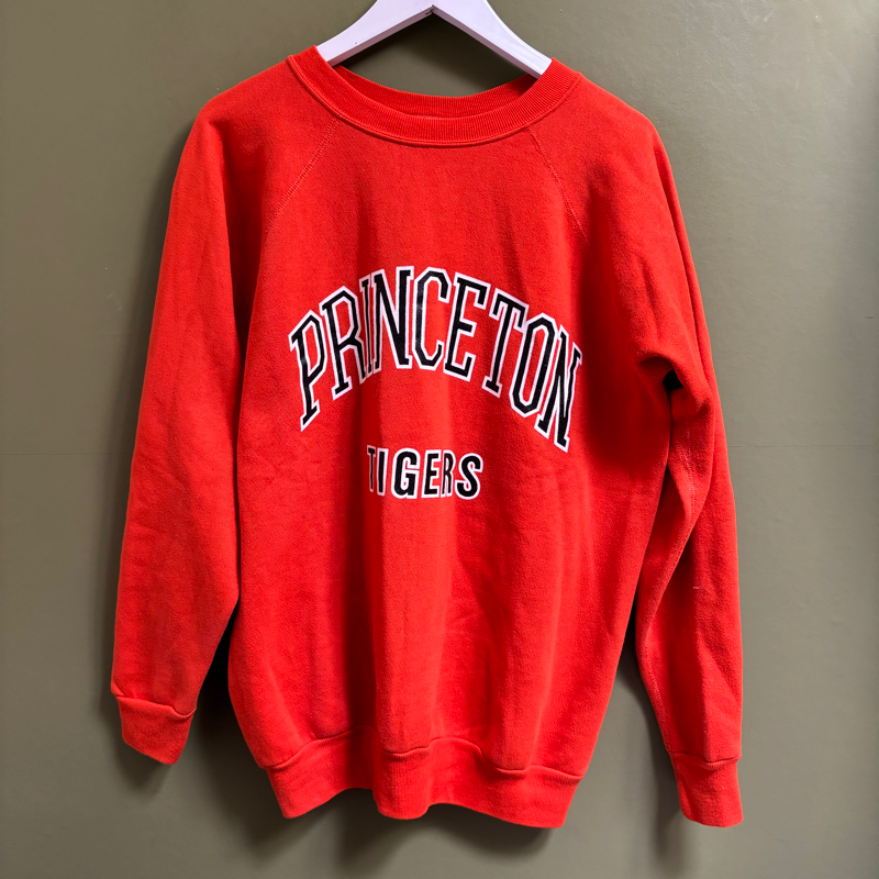 Vintage Princeton University 2024 Tigers Champion Grey Crew Neck Sweatshirt Size L